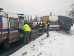 Zderzenie mercedesów w Źlinicach