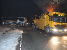 Autobus zablokował krajową 94