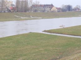 Zamknięta ulica przy kanale Ulgi
