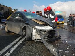 Trzy samochody zderzyły się w Opolu