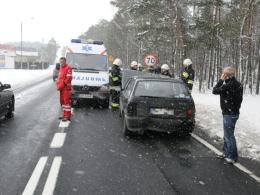 Zderzenie czterech samochodów w Schodni