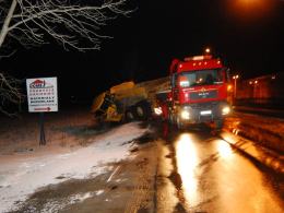 Wypadek transportu ponadgabarytowego