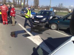 Kolizja czterech samochodów