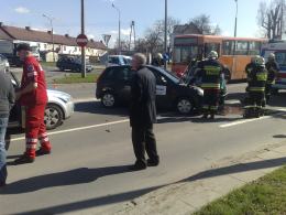 Kolizja czterech samochodów