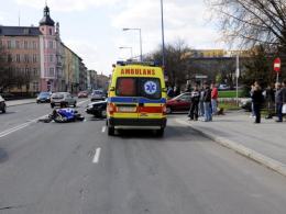 Wymusił pierwszeństwo na motocykliście