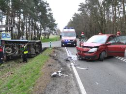 Wypadek w Skarbiszowie