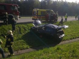 Dachowanie na autostradzie A4