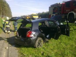 Dachowanie na autostradzie A4