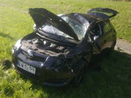 Dachowanie na autostradzie A4