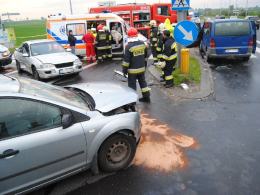Jedenaście osób rannych w wypadku