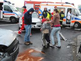 Jedenaście osób rannych w wypadku
