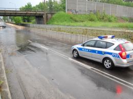 Zalane ulice Opola po nawałnicy