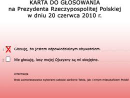 Idź do urny - przekonują Młodzi Konserwatyści