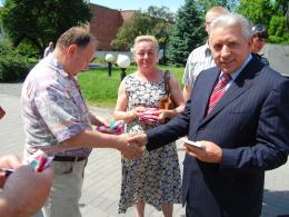 Andrzej Lepper odwiedził Opolszczyznę