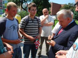 Andrzej Lepper odwiedził Opolszczyznę