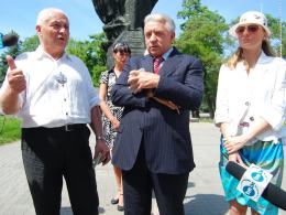 Andrzej Lepper odwiedził Opolszczyznę