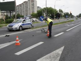 14-letni rowerzysta wjechał pod koła