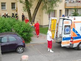 Pożar na ul. Grota Roweckiego