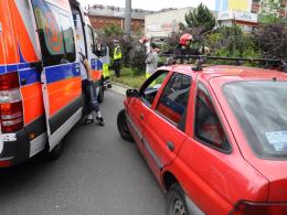 Wypadek na rondzie w Opolu