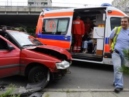 Wypadek na rondzie w Opolu