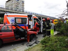Wypadek na rondzie w Opolu