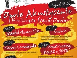 "Opole akustycznie" to cykl letnich koncertów na opolskim rynku.