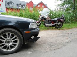 Dwie osoby ranne w wypadku motocykla
