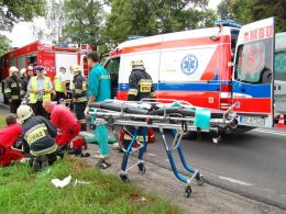 Dwie osoby ranne w wypadku motocykla
