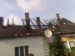 Pożar domu w Krasiejowie