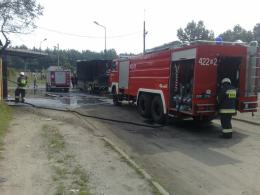Pożar na złomowisku w Kędzierzynie-Koźlu