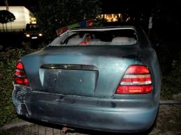 Daewoo wylądowało na hydrancie
