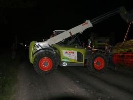 Dachował kombajn kompletnie pijanego kierowcy