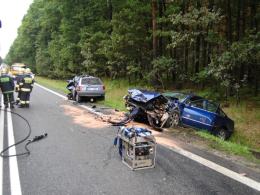 Tragiczny wypadek w lesie dąbrowskim