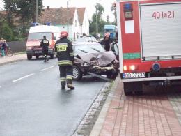 Karambol czterech pojazdów w Łosiowie