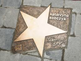 Odsłonięto gwiazdę Katarzyny Sobczyk