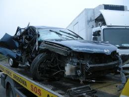 Dwie osoby ranne w wypadku na autostradzie