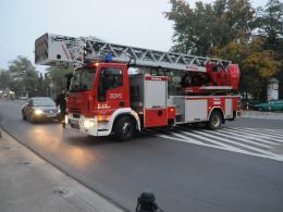 Strażacy ćwiczą w centrum miasta