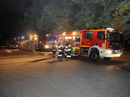 Pożar w fabryce okien w Opolu