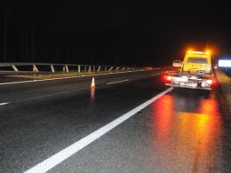 Wypadek autobusu na autostradzie A4