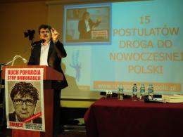 Palikot nawołuje do manifestacji pod Belwederem