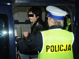 W sztok pijana kobieta uciekała policji