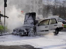 Taksówka paliła się na Chabrach