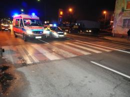 Nietrzeźwy pieszy potrącony na przejściu