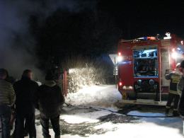 W Olszynce spłonął samochód