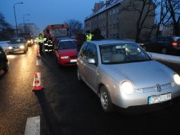 Autobus z niesprawnymi hamulcami staranował cztery auta