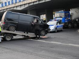 Wymusił pierwszeństwo na rondzie