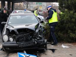 Wymusił pierwszeństwo na rondzie