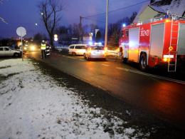 Zderzenie dwóch aut na Prószkowskiej