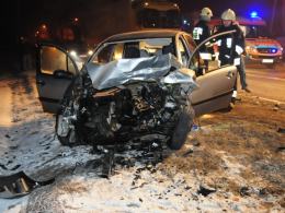 Pijany kierowca sprawcą czołowego zderzenia