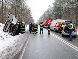 Wypadek na drodze Opole - Kluczbork